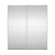 TVILUM Bergamo Garderob med 2 skjutd&ouml;rrar och spegel 180 x 200 cm - Paket