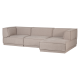 WOOOD Manu Sjeselongsofa H�yre Grov Chenille Naturfarget [Fsc]