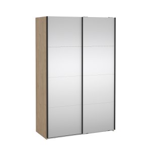TVILUM Bergamo Garderobe med 2 skyved�rer og speil 140 x 220 cm - Pakke