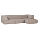 WOOOD Manu Sjeselongsofa H�yre Grov Chenille Naturfarget [Fsc]
