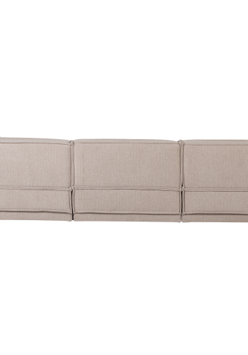 WOOOD Manu Sjeselongsofa H�yre Grov Chenille Naturfarget [Fsc]