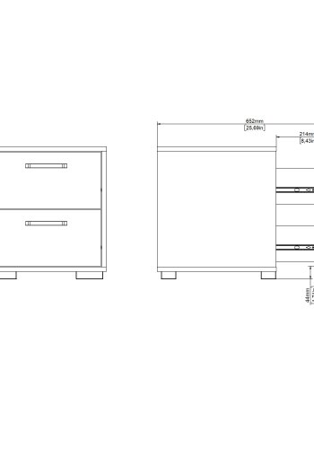 TVILUM Sofia Nattduksbord 2 l�dor - Paket