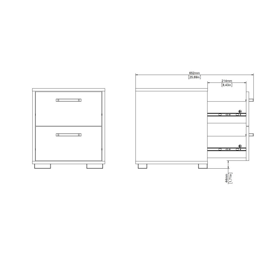 TVILUM Sofia Nattduksbord 2 l�dor - Paket