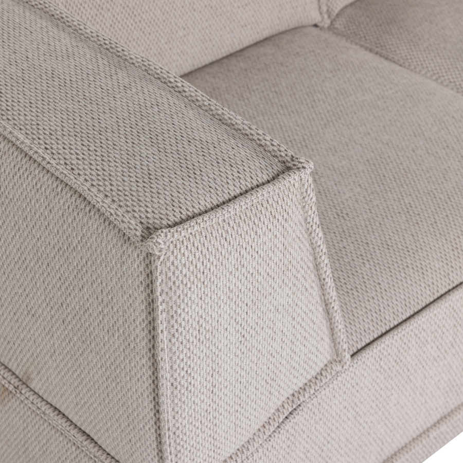 WOOOD Manu Sjeselongsofa H�yre Grov Chenille Naturfarget [Fsc]