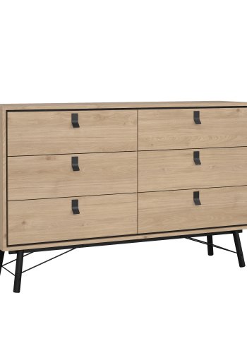 TVILUM Ry Dobbel kommode med 6 skuffer - Parcel