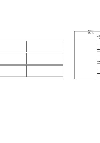 TVILUM Next Dubbelbyr� med 6 l�dor