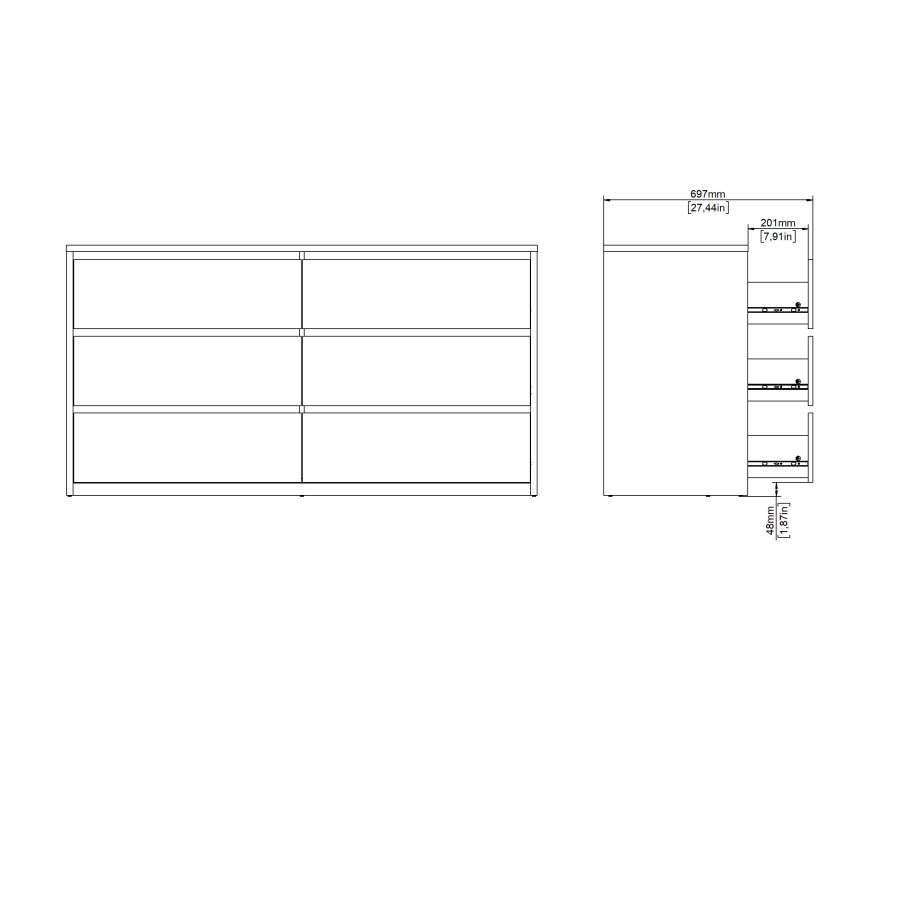 TVILUM Next Dubbelbyr� med 6 l�dor