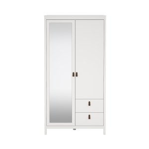 TVILUM Madrid Garderobe med 1 d�r + 1 speild�r + 2 skuffer - Pakke