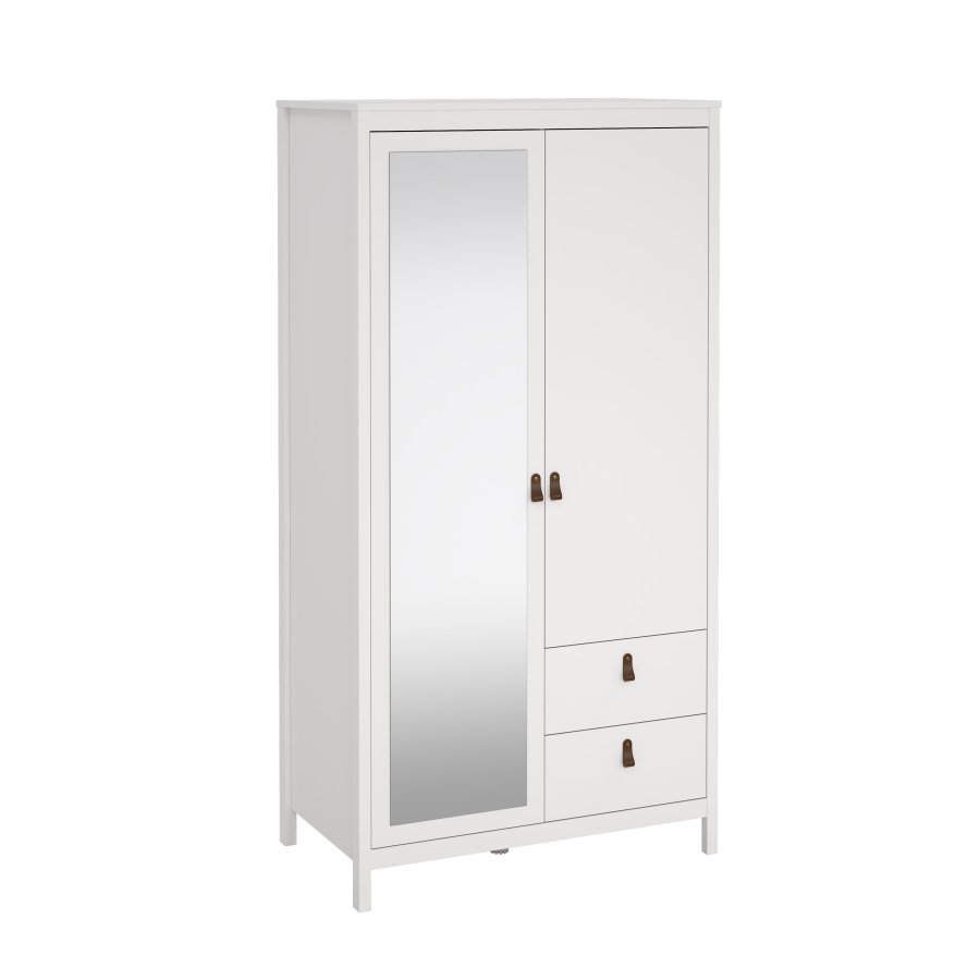 TVILUM Madrid Garderob med 1 d&ouml;rr + 1 spegeld&ouml;rr + 2 l�dor - Paket