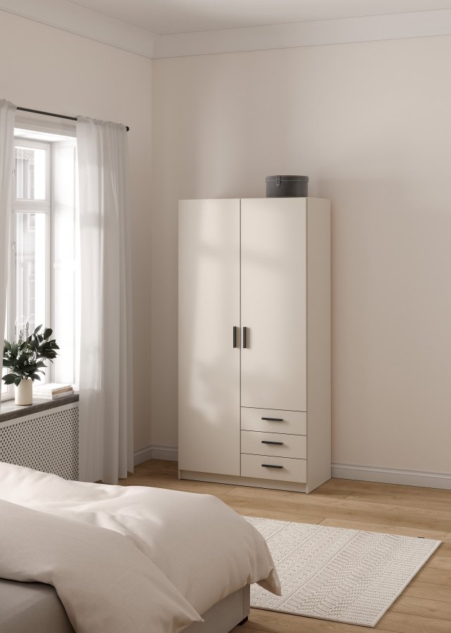 Sprint garderob 2 d&ouml;rrar + 3 l�dor - Paket