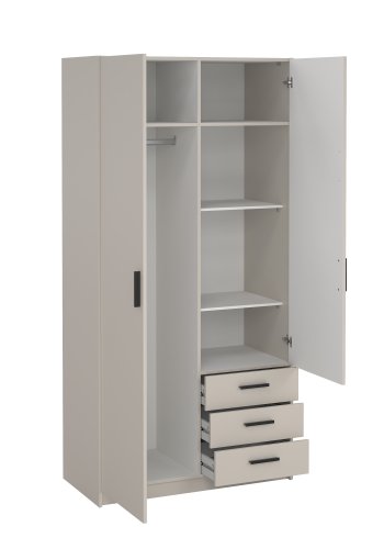 Sprint Kleiderschrank 2 T�ren + 3 Schubladen 