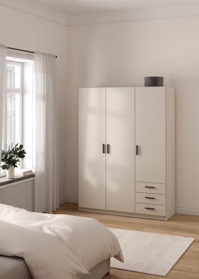 Sprint garderob 3 d&ouml;rrar + 3 l�dor - Paket