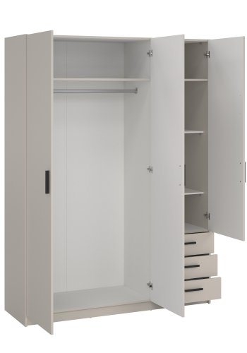 Sprint garderob 3 d&ouml;rrar + 3 l�dor - Paket