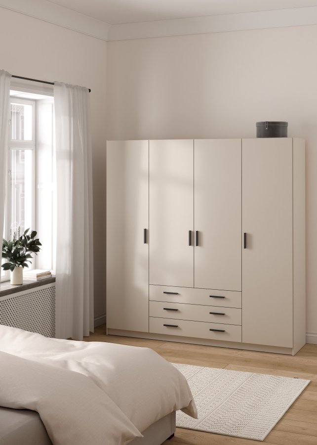 Sprint garderob 4 d�rrar + 3 l�dor - Paket