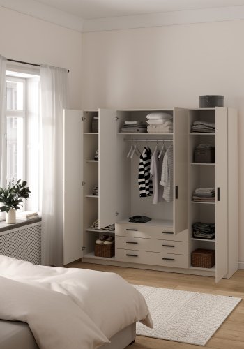 Sprint Garderobe 4 d�rer + 3 skuffer