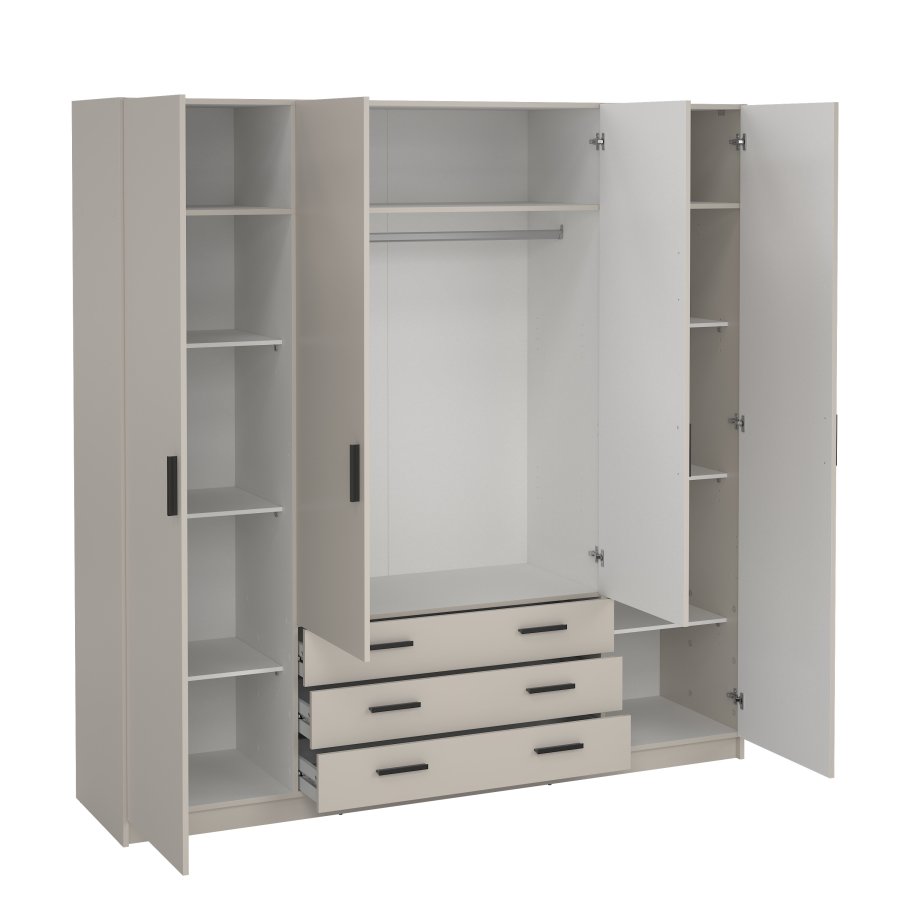 Sprint garderob 4 d�rrar + 3 l�dor - Paket