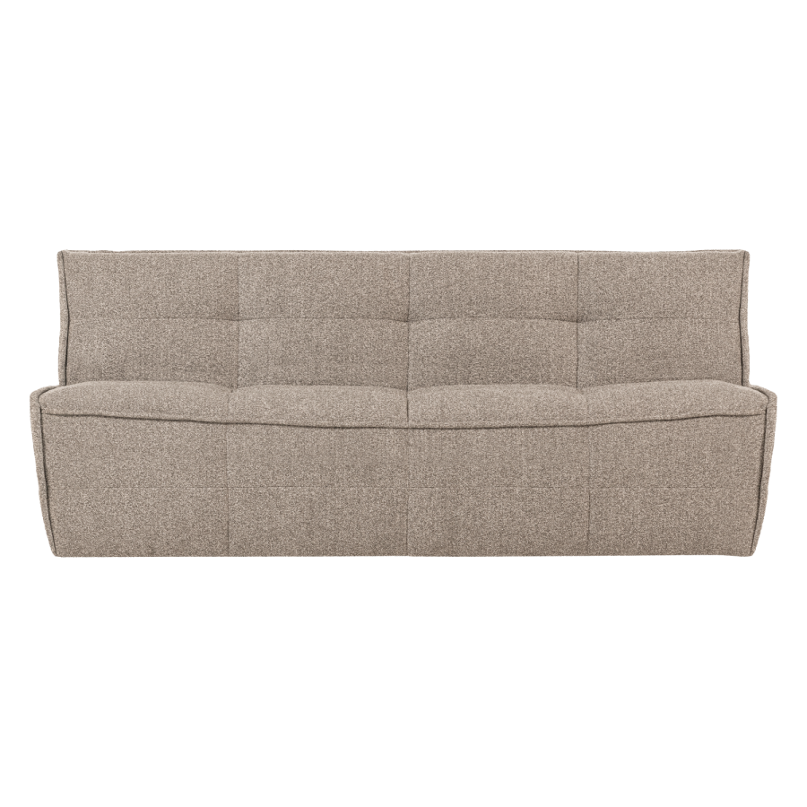 vtwonen Cluster 3-Persons Sofa Boucle Khaki Brown