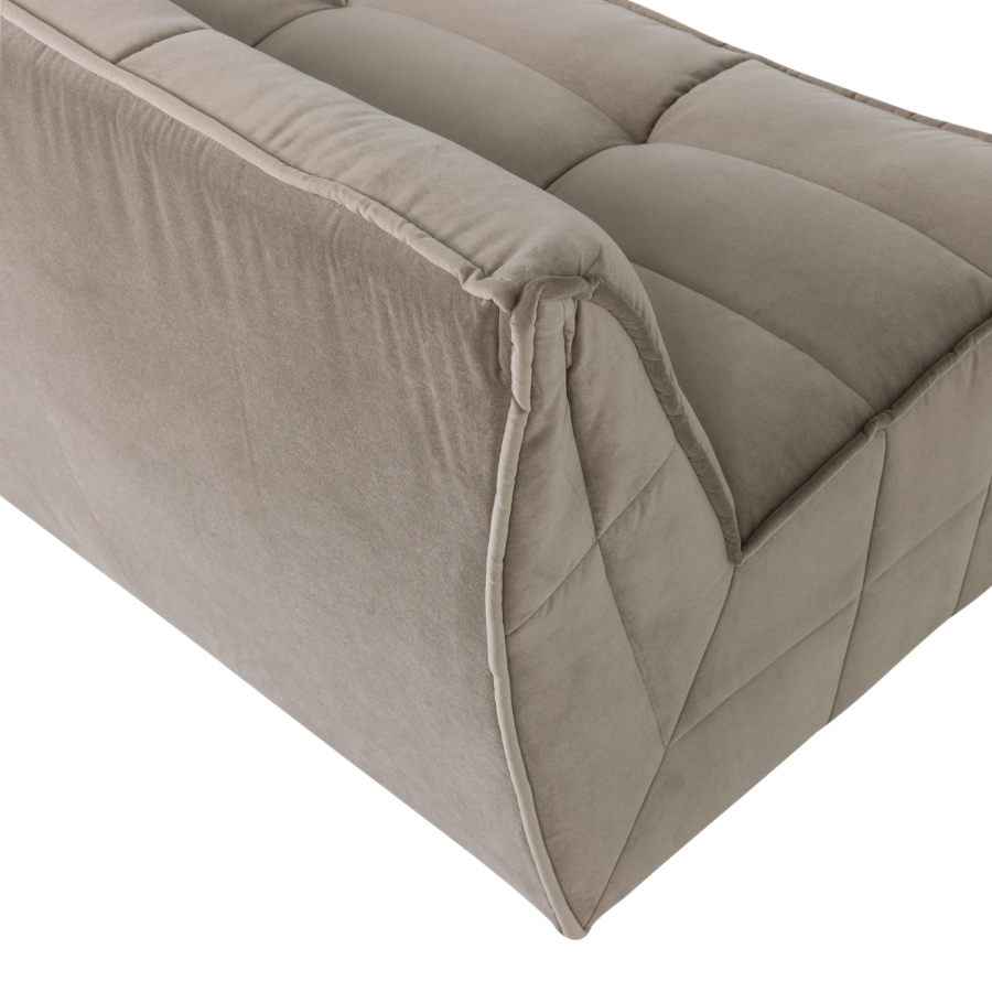 vtwonen Cluster 3-seters sofa Velvet Warm Taupe