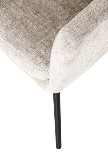 WOOOD Kam matstol med armst&ouml;d i off-white