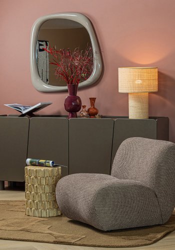 WOOOD Axu dekorativt sidebord �35x45 cm keramikk sand