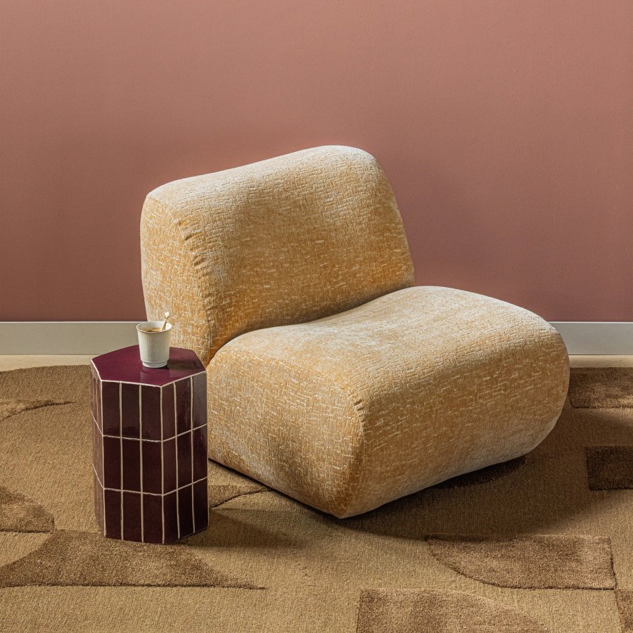 WOOOD Plus dekorativt sidebord 42x30x26 cm keramikk lilla