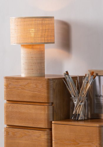 WOOOD Fejo Kommode/Nattbord 2 Skuffer MDF Brun [Fsc]