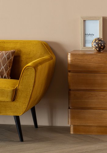 WOOOD Fejo Kommode med 4 skuffer MDF Brun [Fsc]