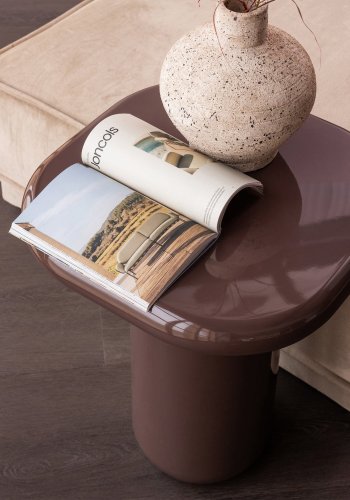 WOOOD Zava sidebord i tre h�yglanset m�rkebrun [Fsc]