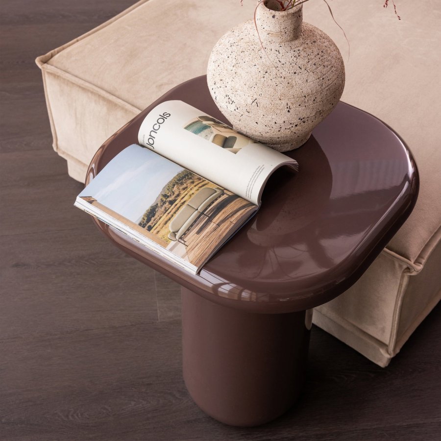 WOOOD Zava sidebord i tre h�yglanset m�rkebrun [Fsc]