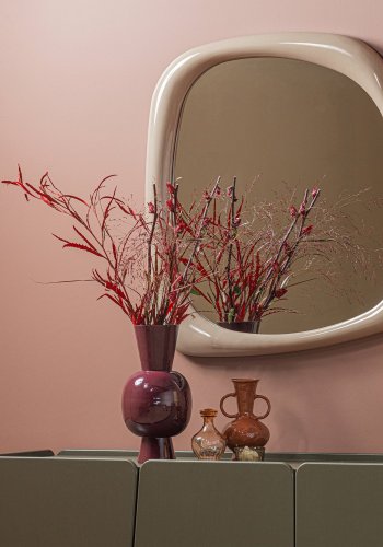 WOOOD Norea Spegel 90X90 Cm Tr� H�gglans Sand [Fsc]