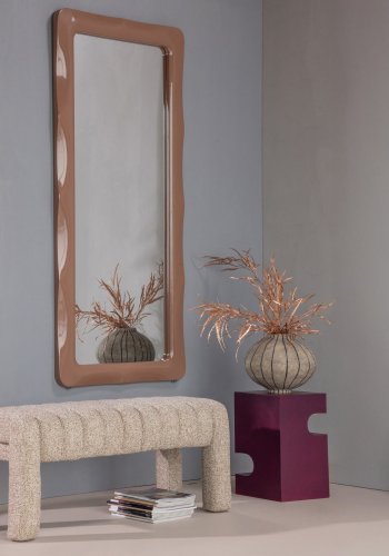 WOOOD Norea Toalettspegel 180x80 cm Tr� H�gglans Rosa [Fsc]