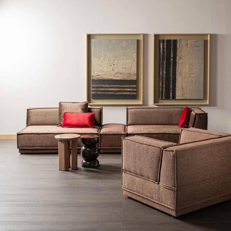 WOOOD Orivo sidebord i tre h�yglans gammelrosa [Fsc]