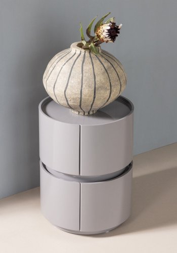 WOOOD Lunex Kommode/Nattbord Treglans Lysegr� [Fsc]