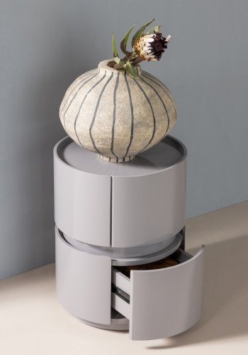 WOOOD Lunex Kommode/Nattbord Treglans Lysegr� [Fsc]