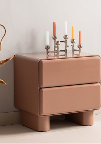 WOOOD Lustra Kommode/Nattbord Treglans Gammelrosa [Fsc]