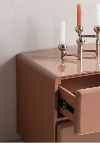 WOOOD Lustra Kommode/Nattbord Treglans Gammelrosa [Fsc]