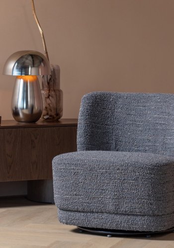 WOOOD Atty Snurrstol Chunky Melange Gr� [Fsc]