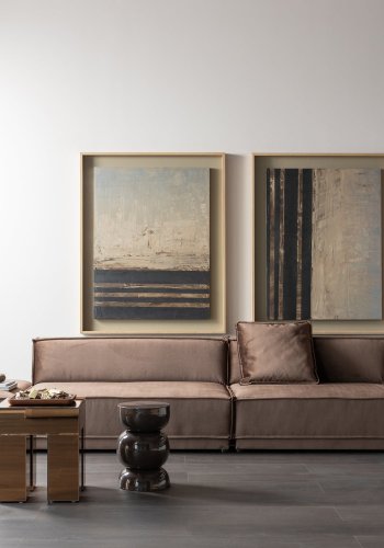 WOOOD Breno sidebord metall m�rkebrunt