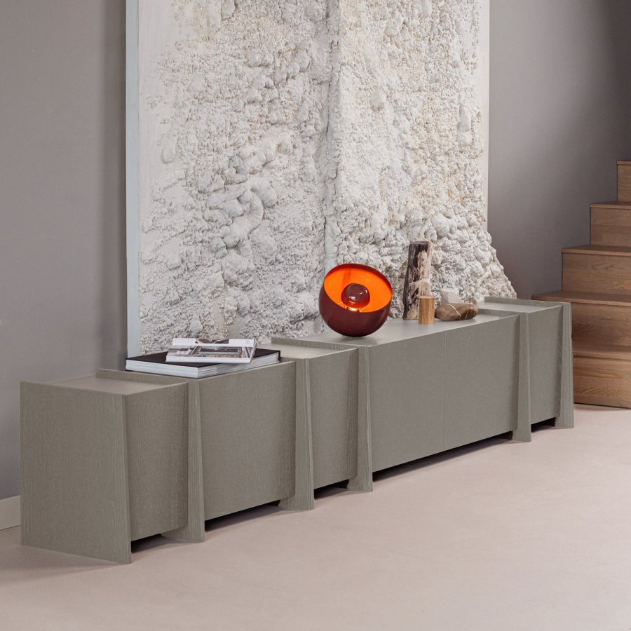 WOOOD Brock TV-skap 102 cm askefiner varm gr� [Fsc]