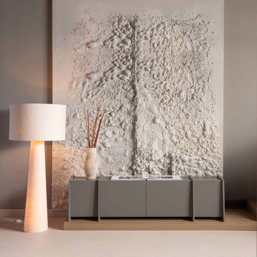 WOOOD Brock TV-skap 200 cm askefiner varm gr� [Fsc]