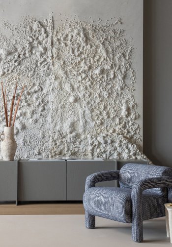 WOOOD Lenny lenestol med design gr�/bl�