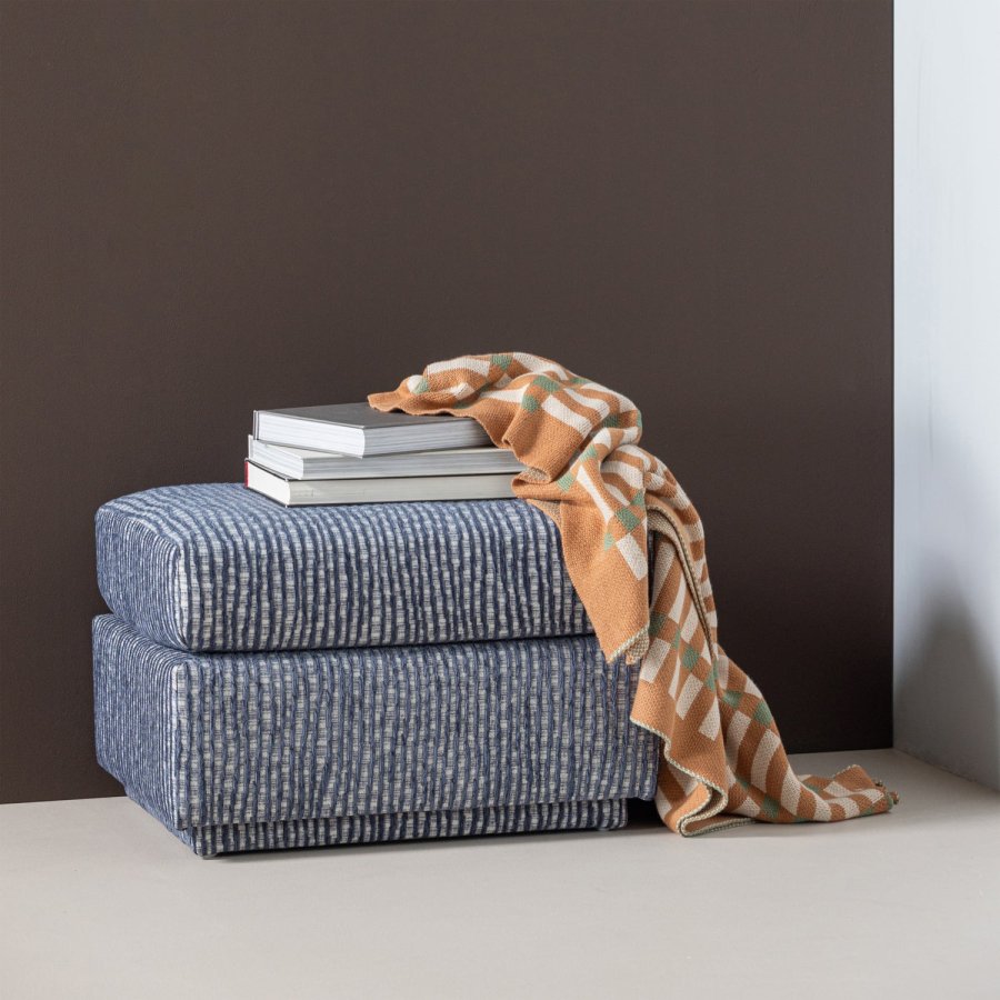 WOOOD Lou Hocker Med Design Gr�/Bl� [Fsc]