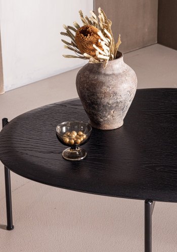WOOOD Kota soffbord 36x92x68 cm Mdf/faner svart