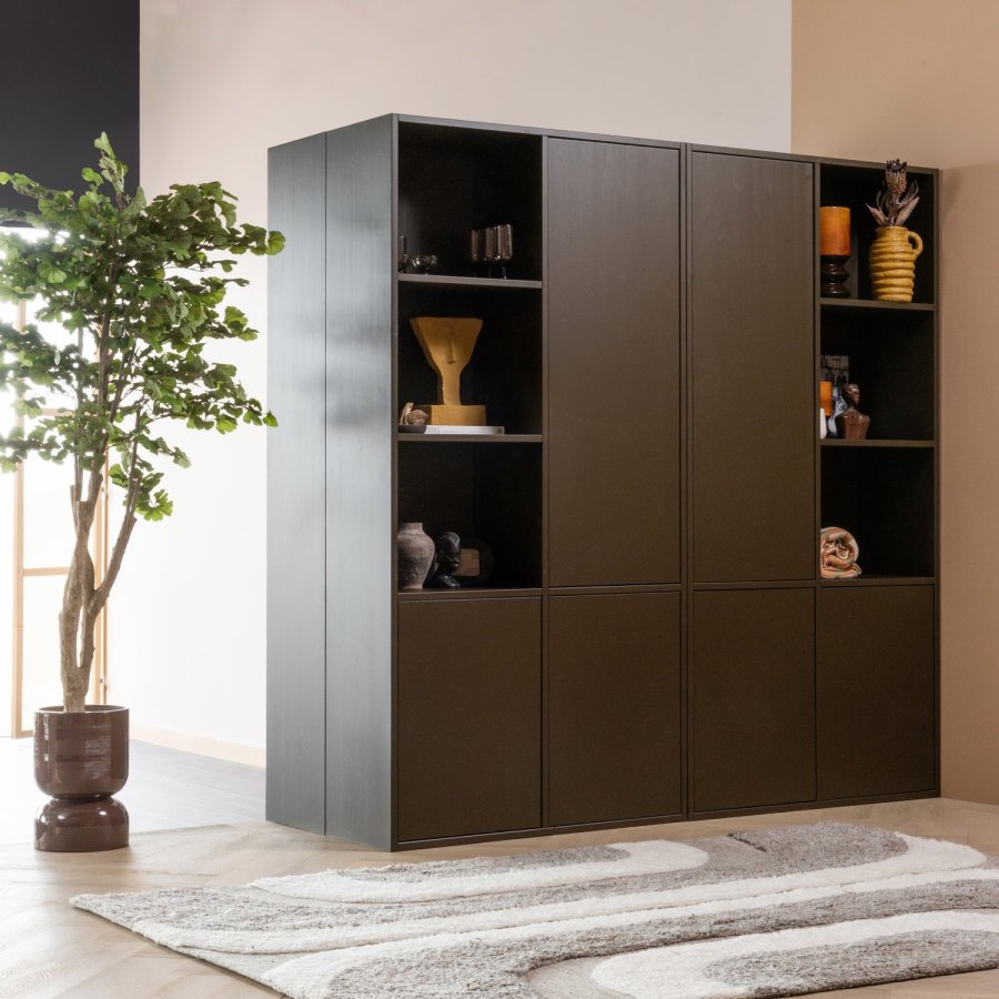 WOOOD Meggy oppbevaringsskap h�yre 108 cm furu mellombrun [Fsc]