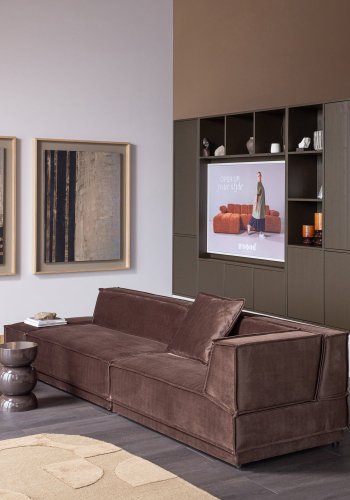 WOOOD Meggy TV-sk�p 160 cm furu mellanbrun [Fsc]