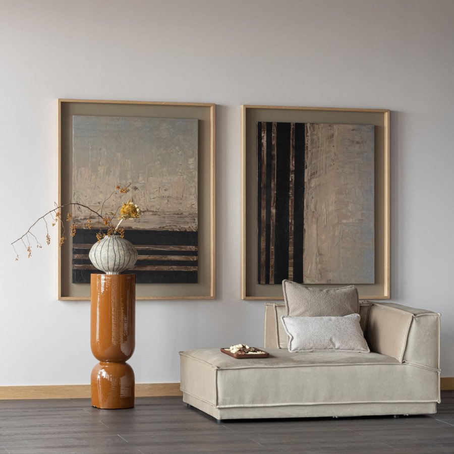 WOOOD Toval plantestativ/potte h�y metall h�yglans honninggul