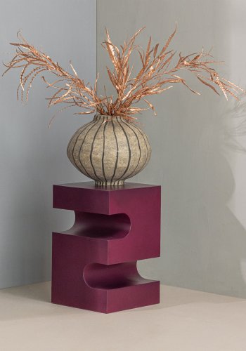 WOOOD Jessa sidebord metall lilla/brun