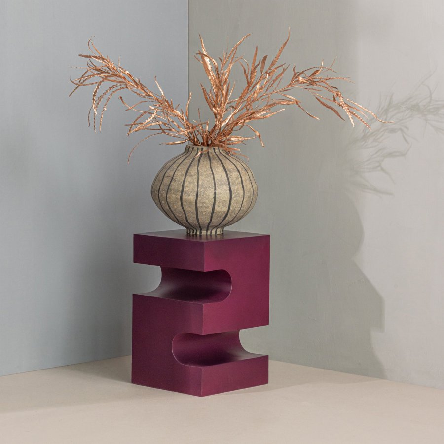 WOOOD Jessa sidebord metall lilla/brun