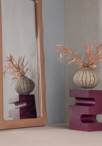 WOOOD Jessa sidebord metall lilla/brun