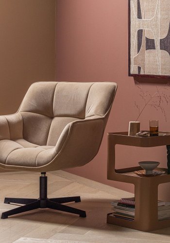 WOOOD Wibo snurrstol matt sammet naturf�rg [Fsc]